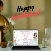 Quinceañera Elegante: Mis Quince Einladung Rosa