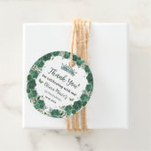 Quinceañera Emerald Green Floral Butterfliegen Tia Geschenkanhänger (Beispiel)