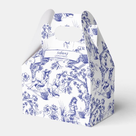 Quinceanera Favor Box Geschenkschachtel (Vorderseite)