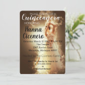 Quinceanera Feiertagskarte (Stehend Vorderseite)