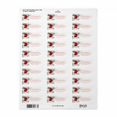 Quinceanera Floral Return Address Label (Vorne)