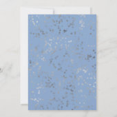 Quinceanera Foto Einladung Dusty Blue Butterfly (Rückseite)