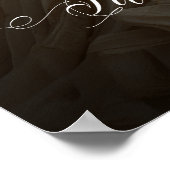 Quinceanera Foto Empfang durch elegante Kalligraph Poster (Ecke)