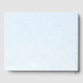 Quinceanera Gästebuch Dusty Blue Gold Fossil (Rückseite)