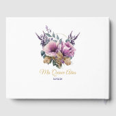 Quinceañera Gästebuch Lilac (Rückseite)