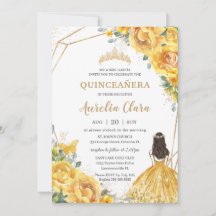 Quinceañera Gelbe Rose