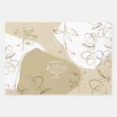 Quinceanera Geschenkpapier Set (Vorderseite)