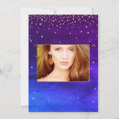 Quinceañera , geschrieben in den Sternenkarten Save The Date (Rückseite)