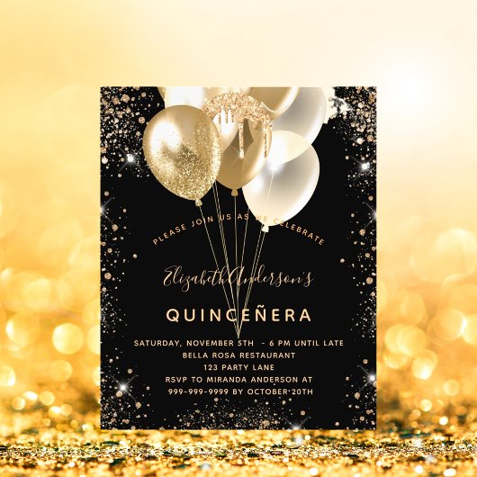 Quinceanera-Glitzer Flyer