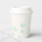 Quinceañera Green Eleganess Princess Paper Cup Pappbecher (Rückseite)