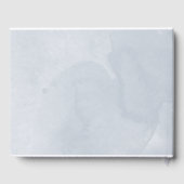 Quinceanera Guest Book Blue Dress Floral Gästebuch (Rückseite)