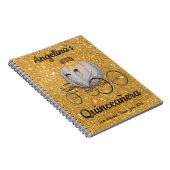 Quinceanera Guest Book Fairy Tale Princess Notizblock (Rechte Seite)