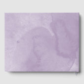 Quinceanera Guest Book Lila Dress Floral Gästebuch (Rückseite)