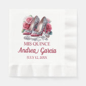 Quinceanera High Heels Serviette (Vorderseite)