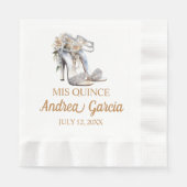 Quinceanera High Heels Serviette (Vorderseite)