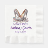 Quinceanera High Heels Serviette (Vorderseite)