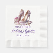 Quinceanera High Heels Serviette (Vorderseite)