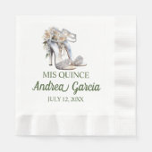 Quinceanera High Heels Serviette (Vorderseite)