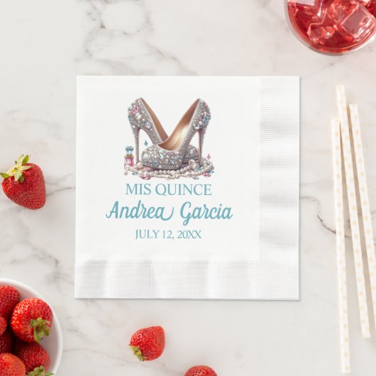 Quinceanera High Heels Serviette (Beispiel)
