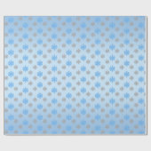 Quinceañera Ice Blue Silver Winter Snowflake Geschenkpapier (Flach)