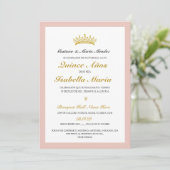Quinceanera Invitacion Spanisch Einladung (Stehend Vorderseite)