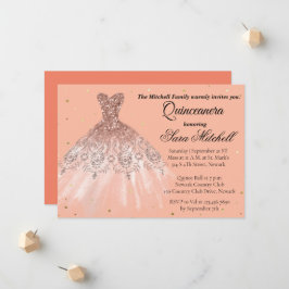 Quinceanera Invitation, Birthday Invite for sweet Ankündigung