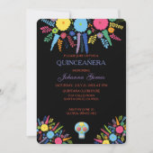 QUINCEAÑERA INVITATION DIA DE LOS MUERTOS EINLADUNG (Vorderseite)