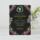 QUINCEAÑERA INVITATION DIA DE LOS MUERTOS EINLADUNG (Stehend Vorderseite)