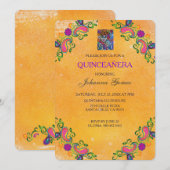 QUINCEAÑERA INVITATION DIA DE LOS MUERTOS EINLADUNG (Vorne/Hinten)
