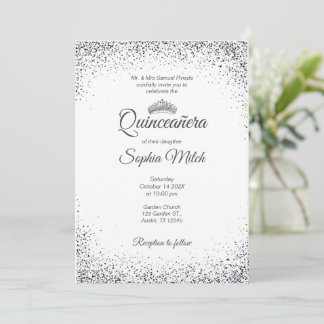 Quinceanera Invitation Minimalist Einladung