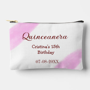 Quinceanera Jahre 15. Geburtstag Name Textur ye Zubehörtasche