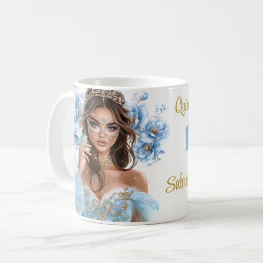 Quinceanera Kaffeetasse (Vorderseite Links)