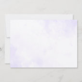 Quinceañera Lila Blumenkleid 15. Geburtstag Einladung (Rückseite)