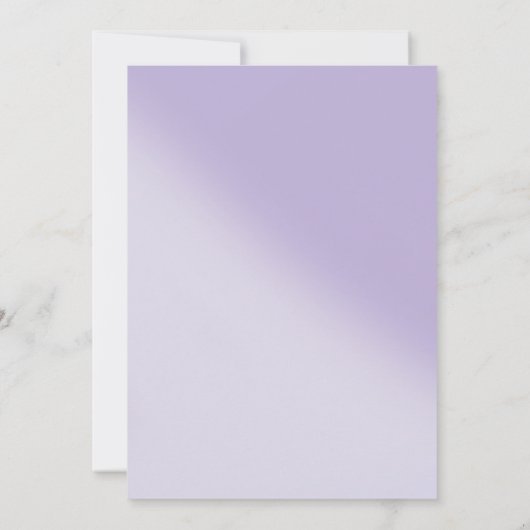 Quinceañera Lila Floral Tiara Dankeschön Karte (Rückseite)