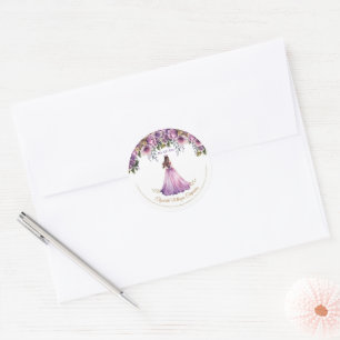 Quinceañera Lila Lilac Sticker