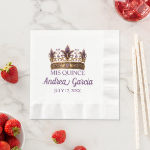 Quinceanera Lila Serviette