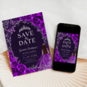 Quinceanera Lila Silber Save The Date