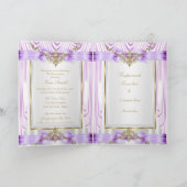 Quinceanera lilac lila einladung (Innenseite)