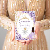 Quinceanera Lilac Lila Einladung