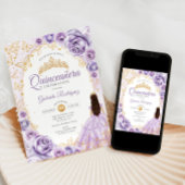Quinceanera Lilac Lila Einladung