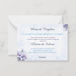 Quinceañera Lluvia de Sobres Flachbildschirm Mitteilungskarte