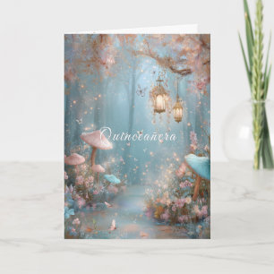 Quinceanera Magischer Verzauberter Wald Pilze Einladung