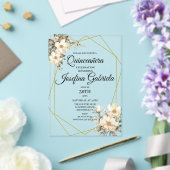 Quinceanera Magnolia Acryleinladungen (In Situ (Hochzeit))