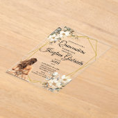 Quinceanera Magnolia Acryleinladungen (Ablage )