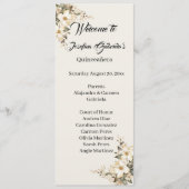 Quinceanera Magnolia double side program card Programm (Vorderseite)