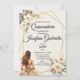 Quinceañera Magnolias in bloom Invitation Einladung