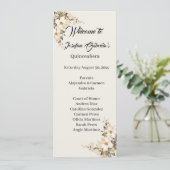 Quinceanera Magnolie doppelseitige Programmkarte Programm (Stehend Vorderseite)