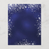 Quinceanera Marine blau silber Kleid tiara Haushal Flyer (Hinten)