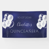 Quinceanera Marinebrüllons Party Banner (Horizontal)