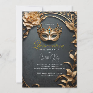 Quinceañera-Maskerade Einladung